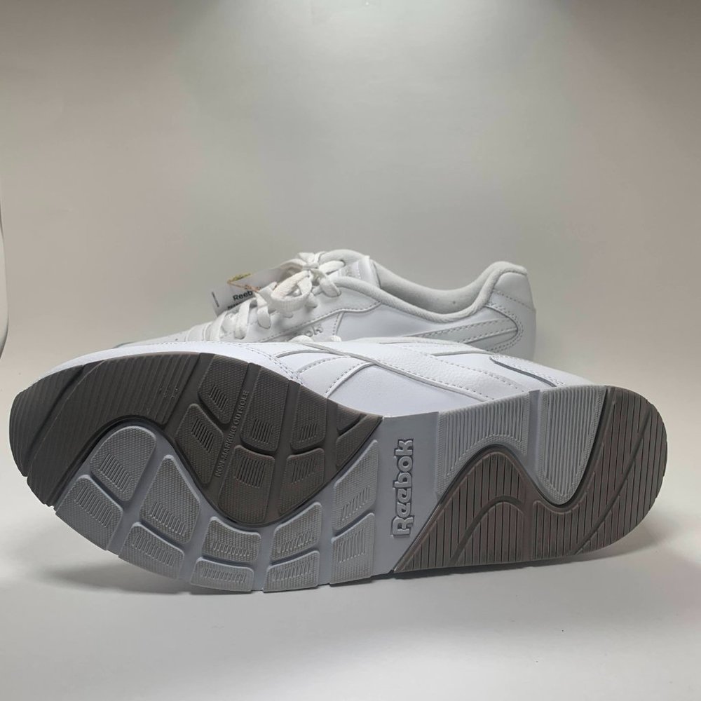 Reebok Royal Glide White Trainers with Comfort Footbed - Size US 9.5 - Picture 12 of 16